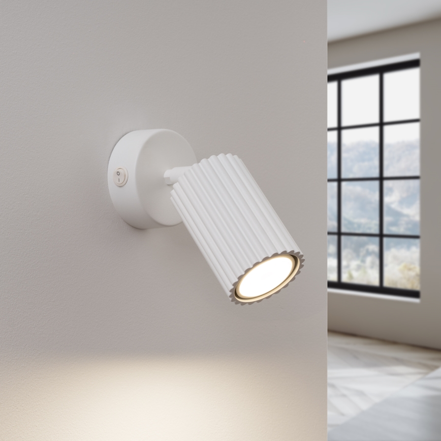 Väggspotlight KARBON 1xGU10/10W/230V vit