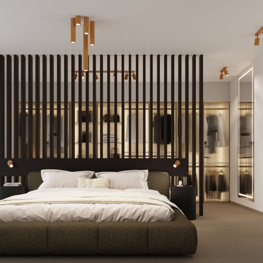 Spotlight KARBON 1xGU10/10W/230V 30 cm guld