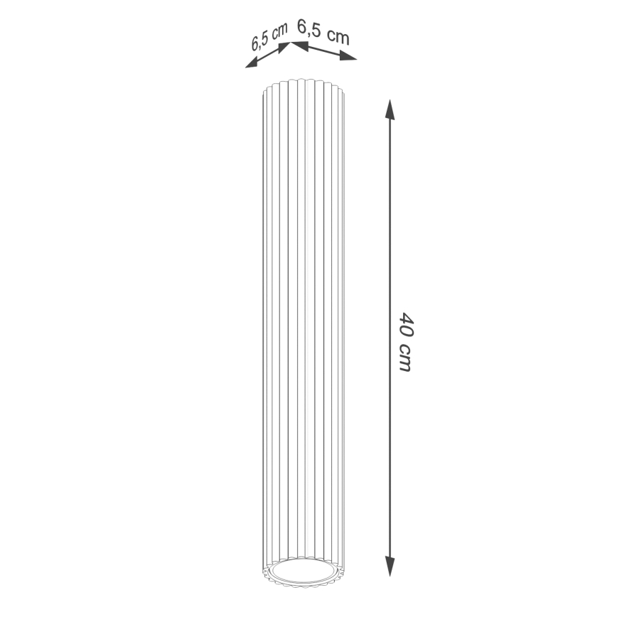 Spotlight KARBON 1xGU10/10W/230V 40 cm guld