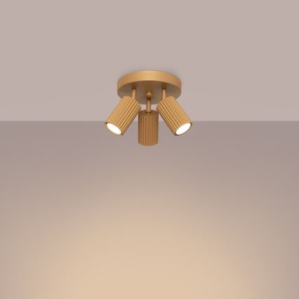 Spotlight KARBON 3xGU10/10W/230V guld