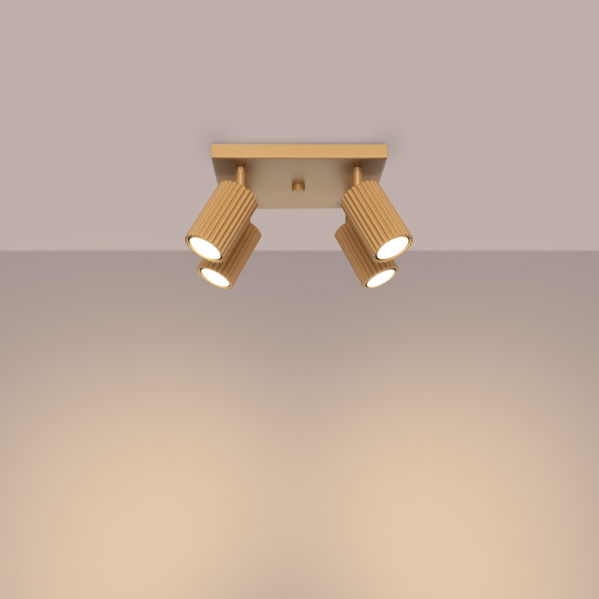 Spotlight KARBON 4xGU10/10W/230V guld