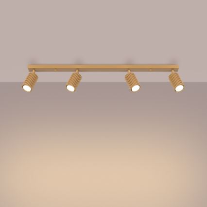 Spotlight KARBON 4xGU10/10W/230V guld