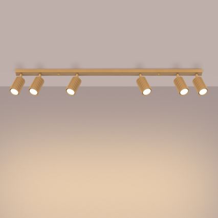 Spotlight KARBON 6xGU10/10W/230V guld