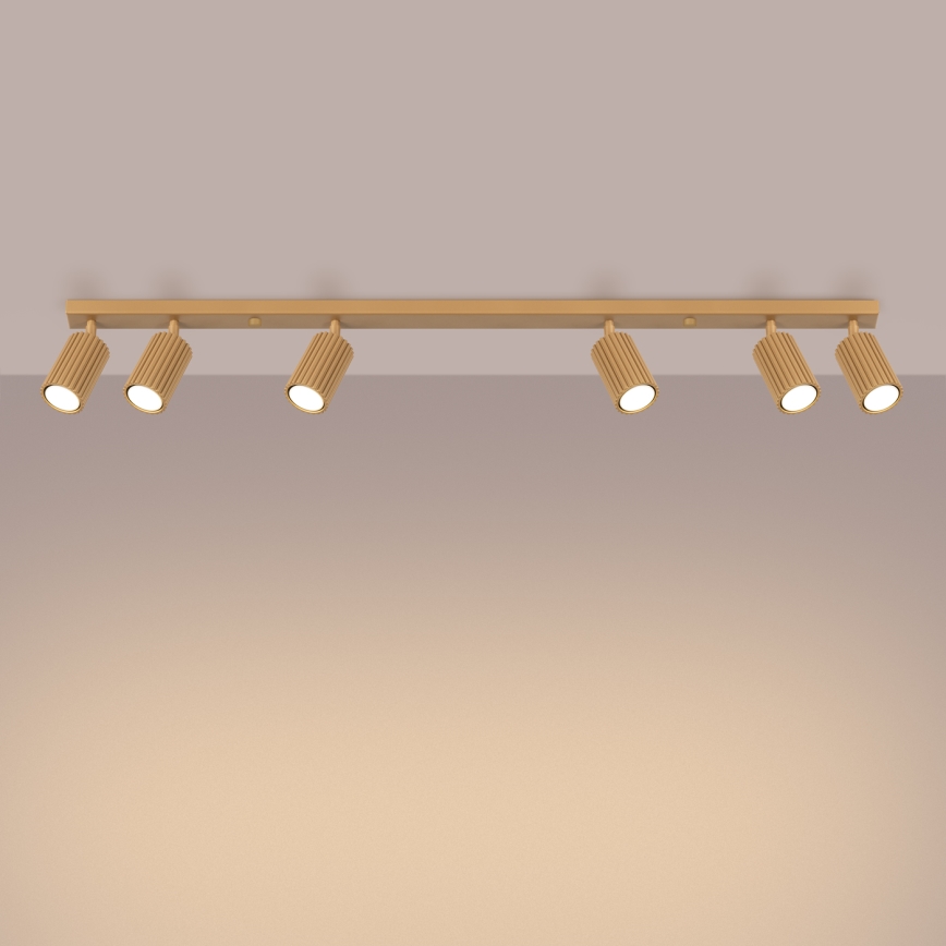 Spotlight KARBON 6xGU10/10W/230V guld