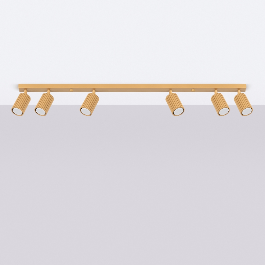 Spotlight KARBON 6xGU10/10W/230V guld