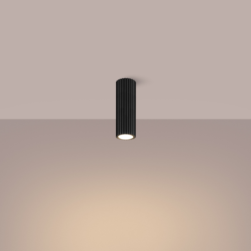 Spotlight KARBON 1xGU10/10W/230V 20 cm svart