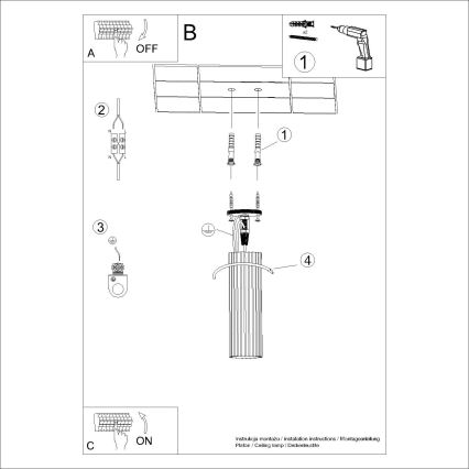Spotlight KARBON 1xGU10/10W/230V 20 cm svart
