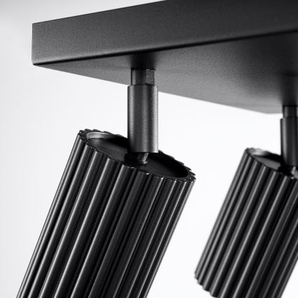 Spotlight KARBON 4xGU10/10W/230V svart