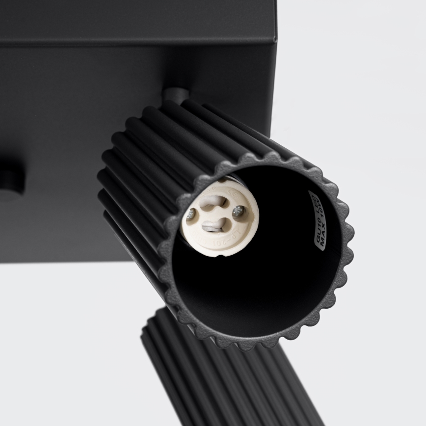 Spotlight KARBON 4xGU10/10W/230V svart