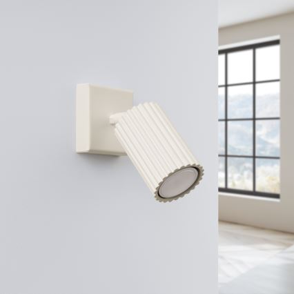 Väggspotlight KARBON 1xGU10/10W/230V grädde