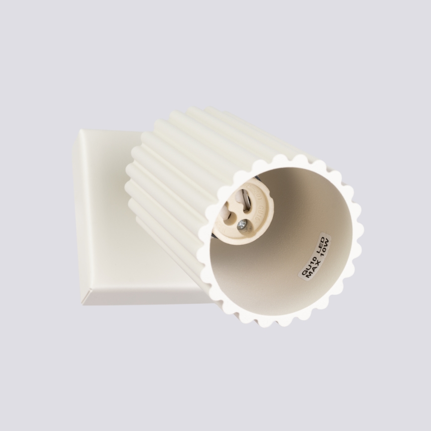 Väggspotlight KARBON 1xGU10/10W/230V grädde
