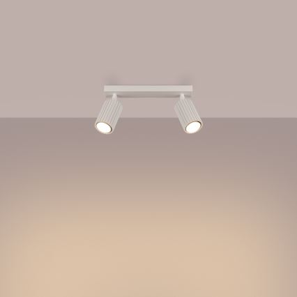 Spotlight KARBON 2xGU10/10W/230V grädde