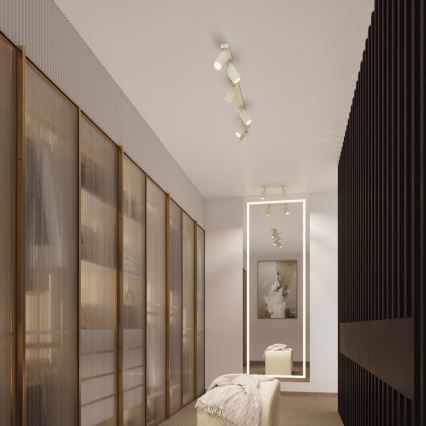 Spotlight KARBON 2xGU10/10W/230V grädde