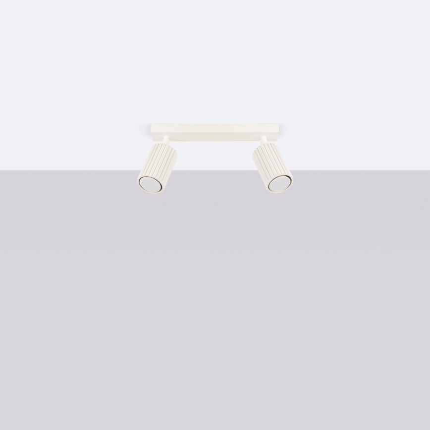 Spotlight KARBON 2xGU10/10W/230V grädde