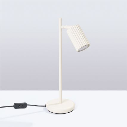 Bordslampa KARBON 1xGU10/10W/230V grädde