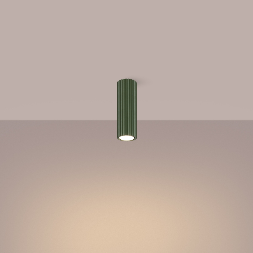 Spotlight KARBON 1xGU10/10W/230V 20 cm grön