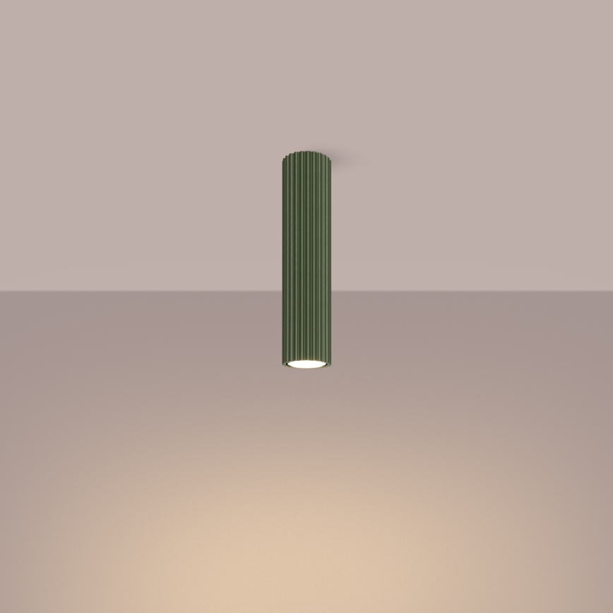 Spotlight KARBON 1xGU10/10W/230V 30 cm grön