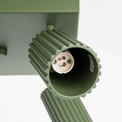 Spotlight KARBON 4xGU10/10W/230V grön