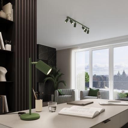 Spotlight KARBON 6xGU10/10W/230V grön