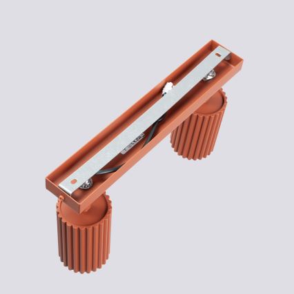 Spotlight KARBON 2xGU10/10W/230V röd