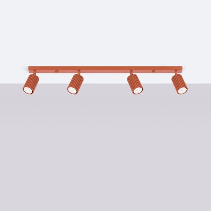 Spotlight KARBON 4xGU10/10W/230V röd