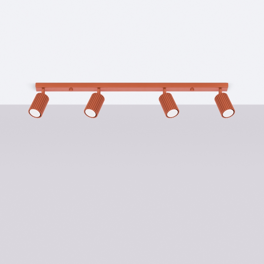 Spotlight KARBON 4xGU10/10W/230V röd