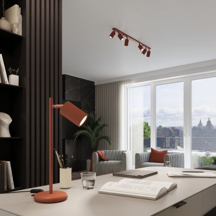 Bordslampa KARBON 1xGU10/10W/230V röd