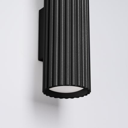 Vägglampa KARBON 2xGU10/10W/230V svart