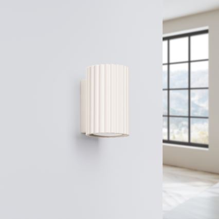 Vägglampa KARBON 1xGU10/10W/230V grädde
