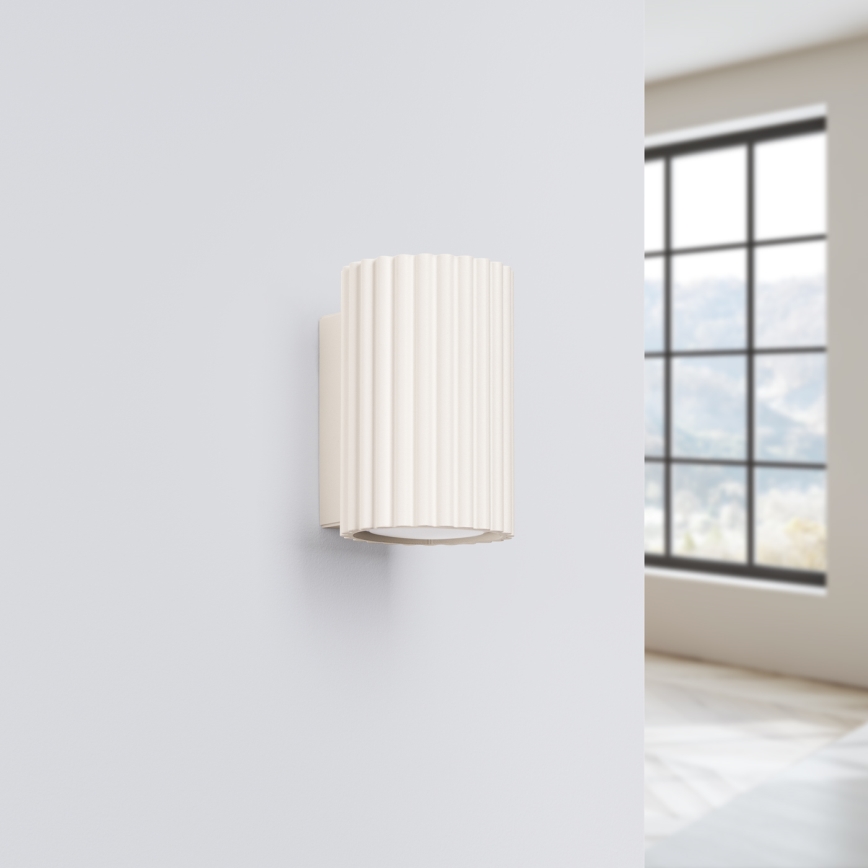 Vägglampa KARBON 1xGU10/10W/230V grädde