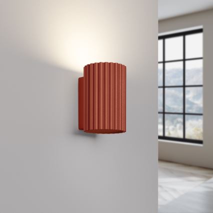 Vägglampa KARBON 1xGU10/10W/230V röd
