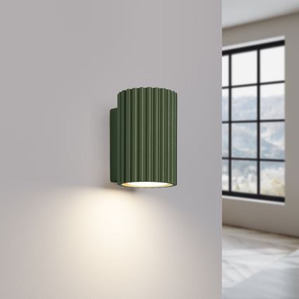 Vägglampa KARBON 1xGU10/10W/230V grön