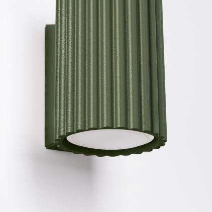 Vägglampa KARBON 1xGU10/10W/230V grön