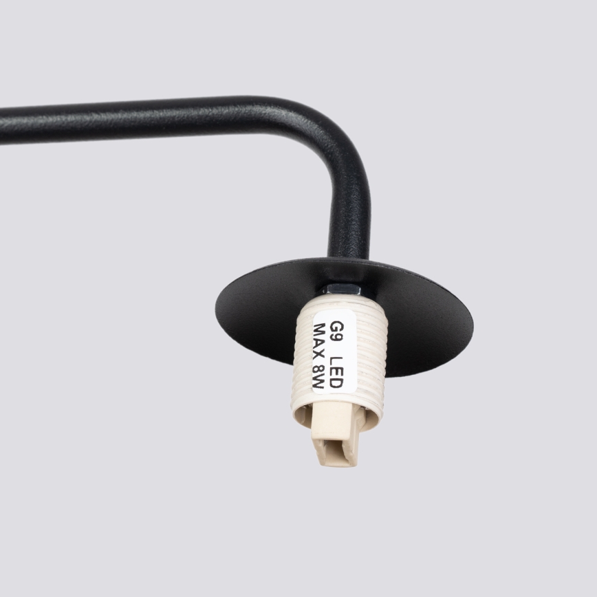 Vägglampa ASTRAL 1xG9/8W/230V svart