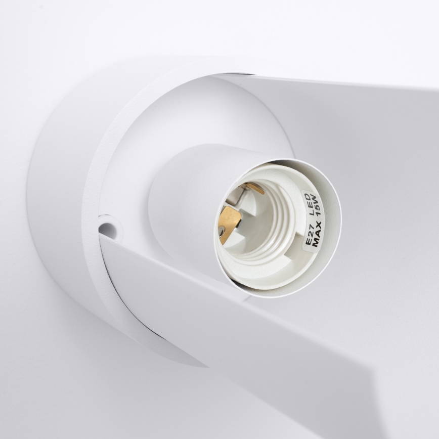Taklampa FLASH 1xE27/15W/230V vit