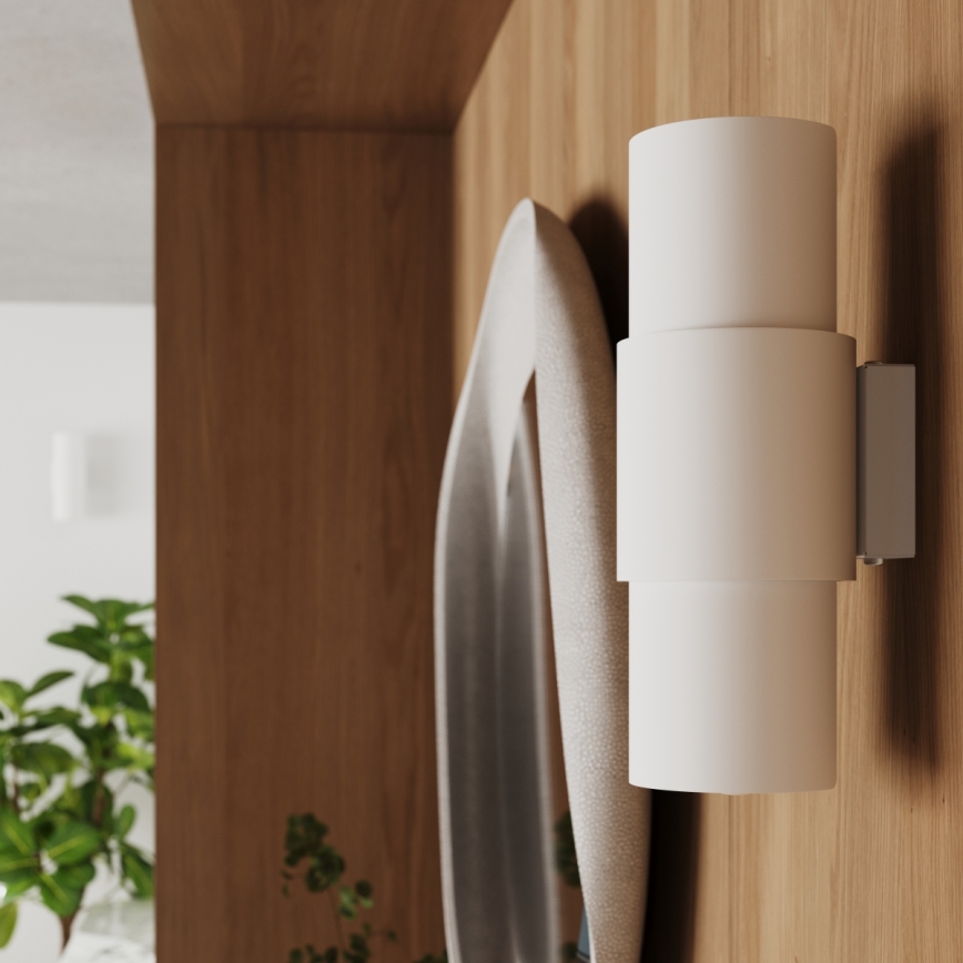 Vägglampa FLASH 2xE27/15W/230V vit