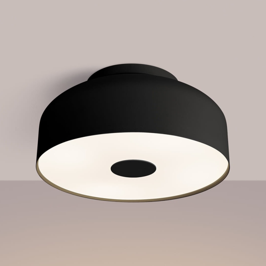 Taklampa OMIQ 4xE27/15W/230V Ø 30 cm svart