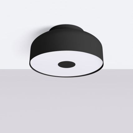 Taklampa OMIQ 4xE27/15W/230V Ø 30 cm svart