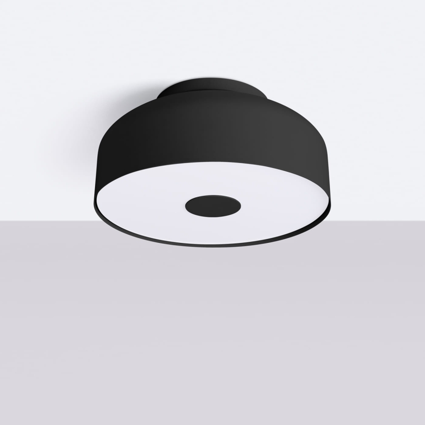Taklampa OMIQ 4xE27/15W/230V Ø 30 cm svart