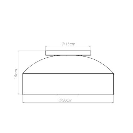 Taklampa OMIQ 4xE27/15W/230V Ø 30 cm grön