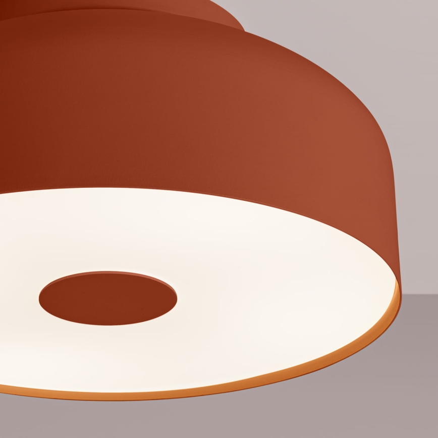 Taklampa OMIQ 4xE27/15W/230V Ø 30 cm röd