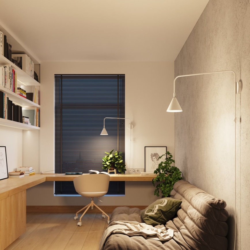 Vägglampa NOX 1xE14/10W/230V vit