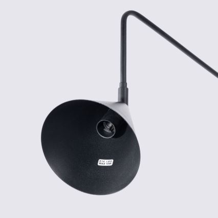 Vägglampa NOX 1xE14/10W/230V svart