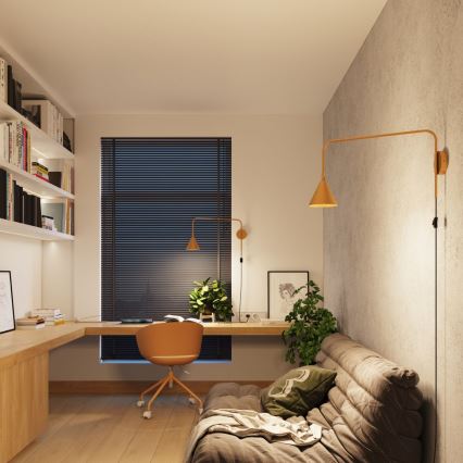 Vägglampa NOX 1xE14/10W/230V guld