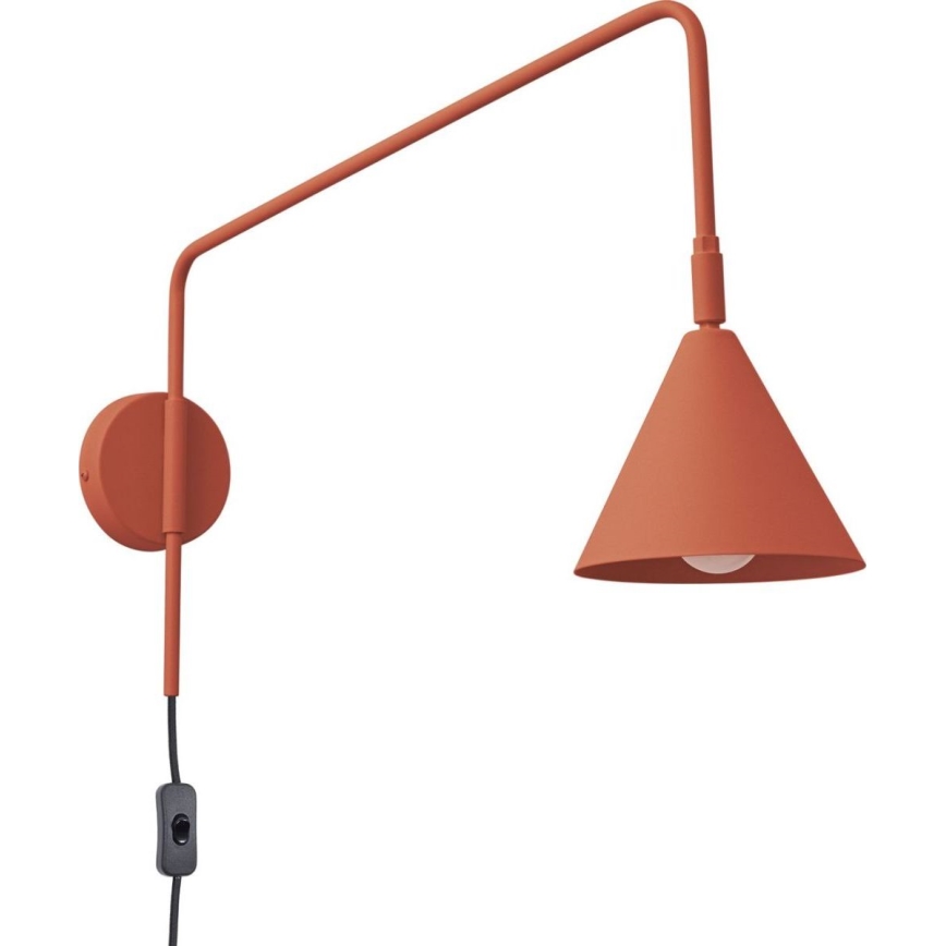 Vägglampa NOX 1xE14/10W/230V orange