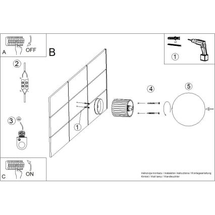 Vägglampa för badrum HALO 1xG9/8W/230V diameter 12 cm IP44 svart