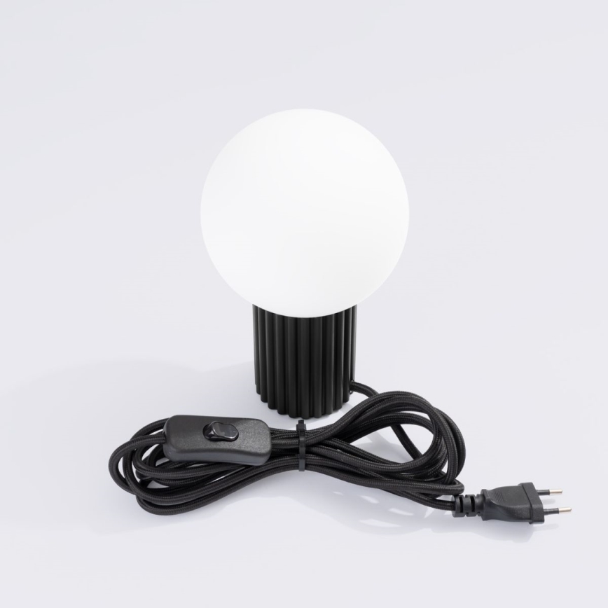 Bordslampa HALO 1xG9/8W/230V diameter 12 cm svart