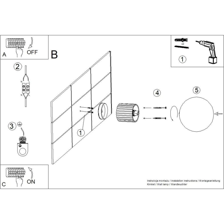 Vägglampa för badrum HALO 1xG9/8W/230V diameter 12 cm IP44 grädde