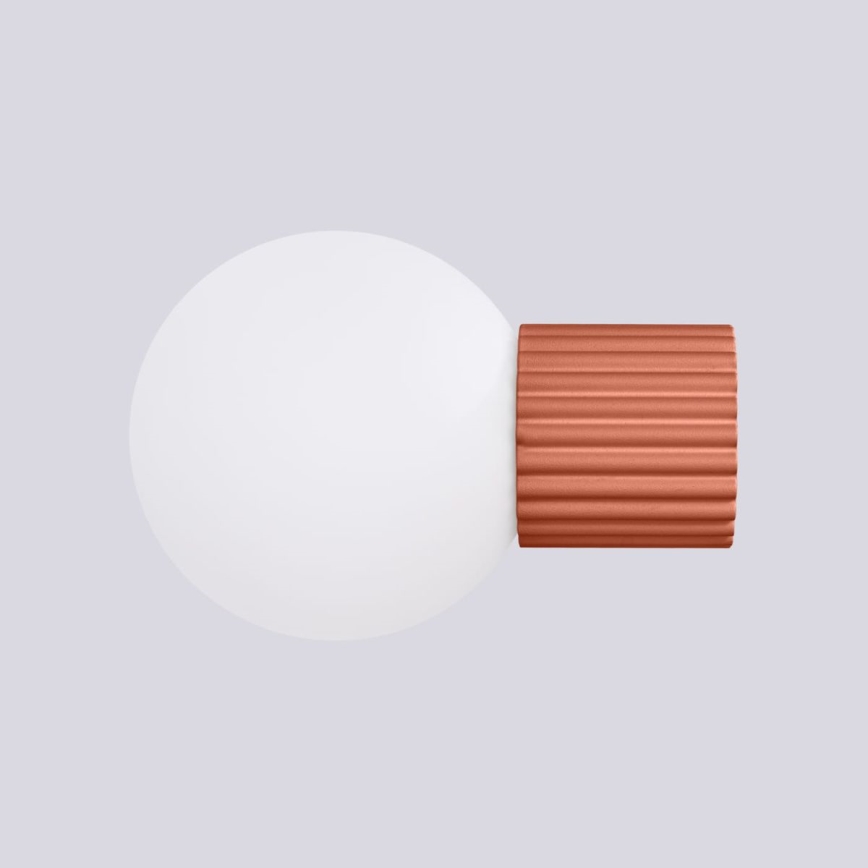 Vägglampa för badrum HALO 1xG9/8W/230V diameter 12 cm IP44 orange