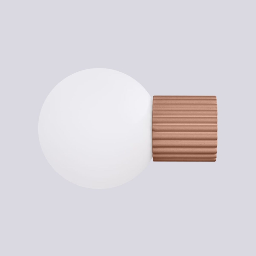 Vägglampa för badrum HALO 1xG9/8W/230V diameter 12 cm IP44 brun